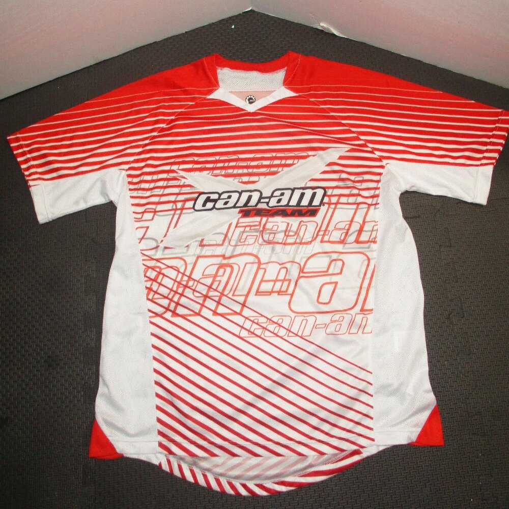 Can Am Jersey Mens Ultralight Extended Back Motocross Off Road Race Size M